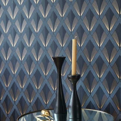 Casadeco - Chrysler Bleu Orage Twenties