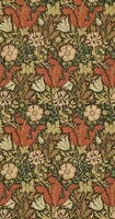 Compton Brown/Orange Morris and Friends Wallpa