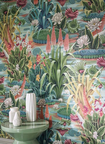 Osborne & Little - Elysium Mural Aqua