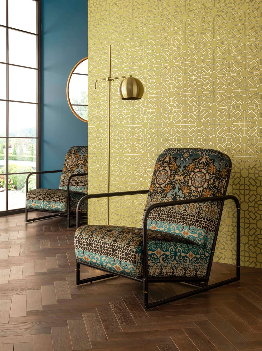 Osborne & Little - Knot Garden Ochre/Gold