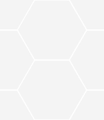 Haze Vit matt hexagon 15x17