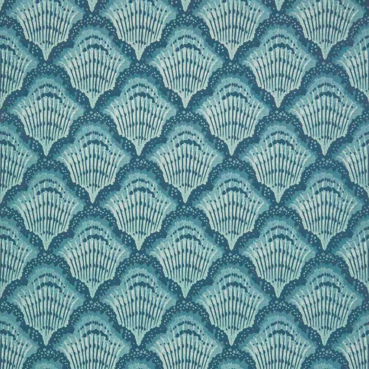 Carma - Calico Shell aqua V&A Decorative Papers 2