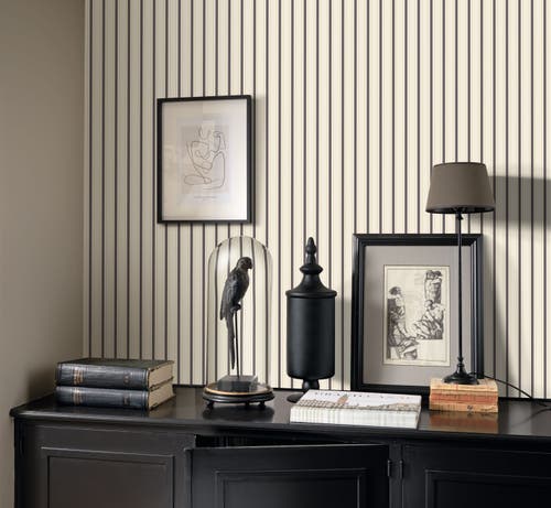 Casadeco Rayure Noir Fusain