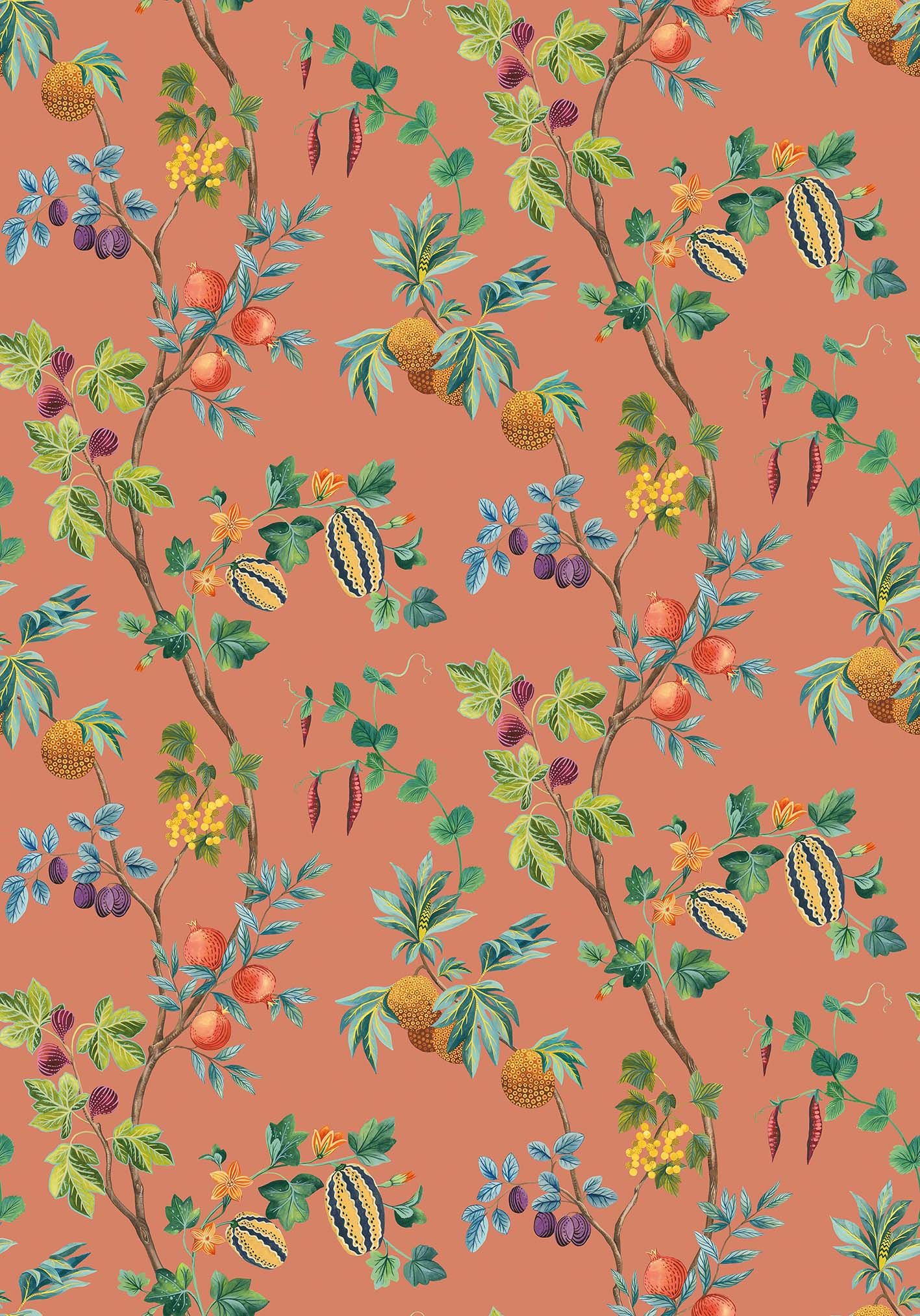 Osborne & Little - Orchard Lamorran Orchard Terracot