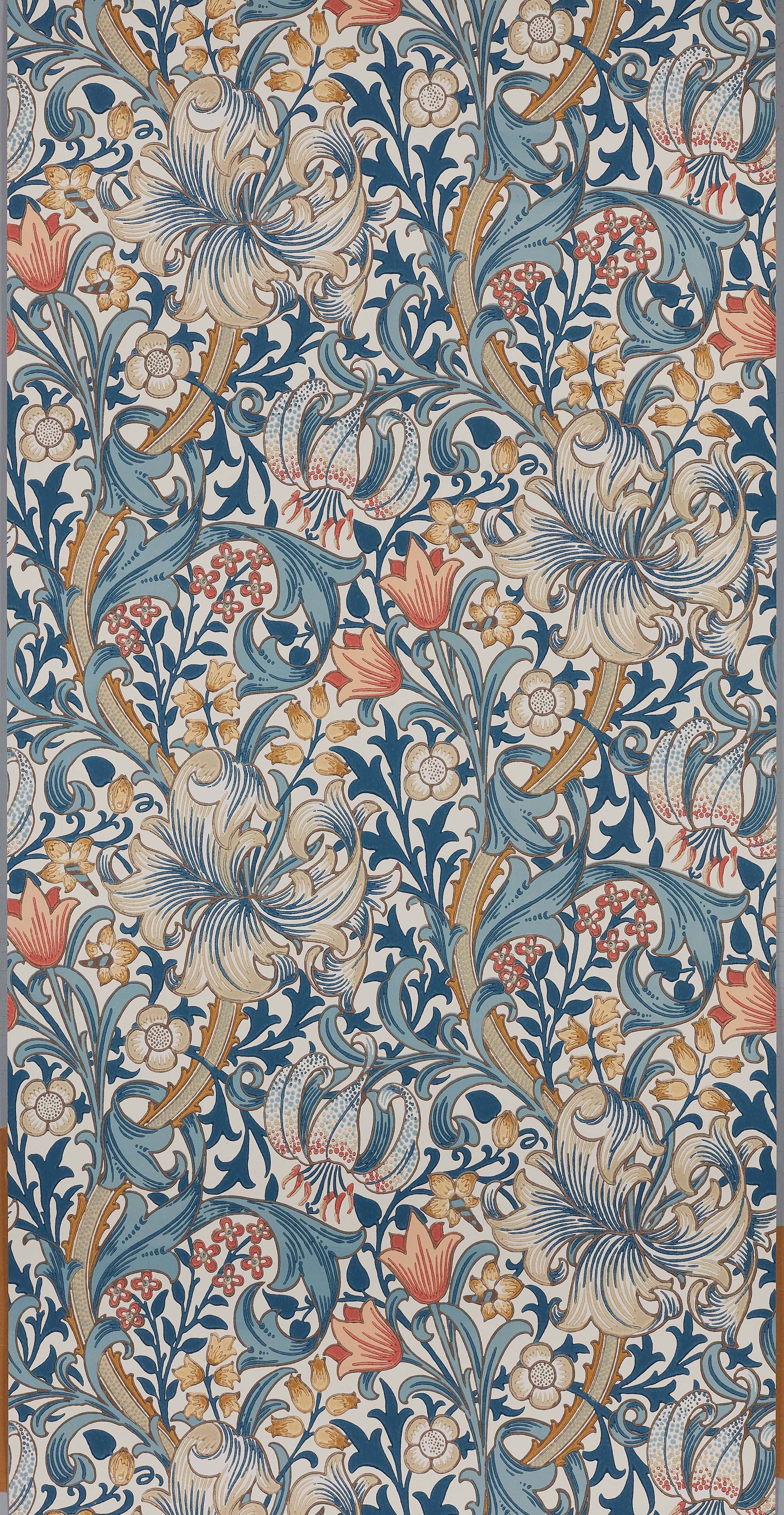 Morris & Co - Golden Lily Blue