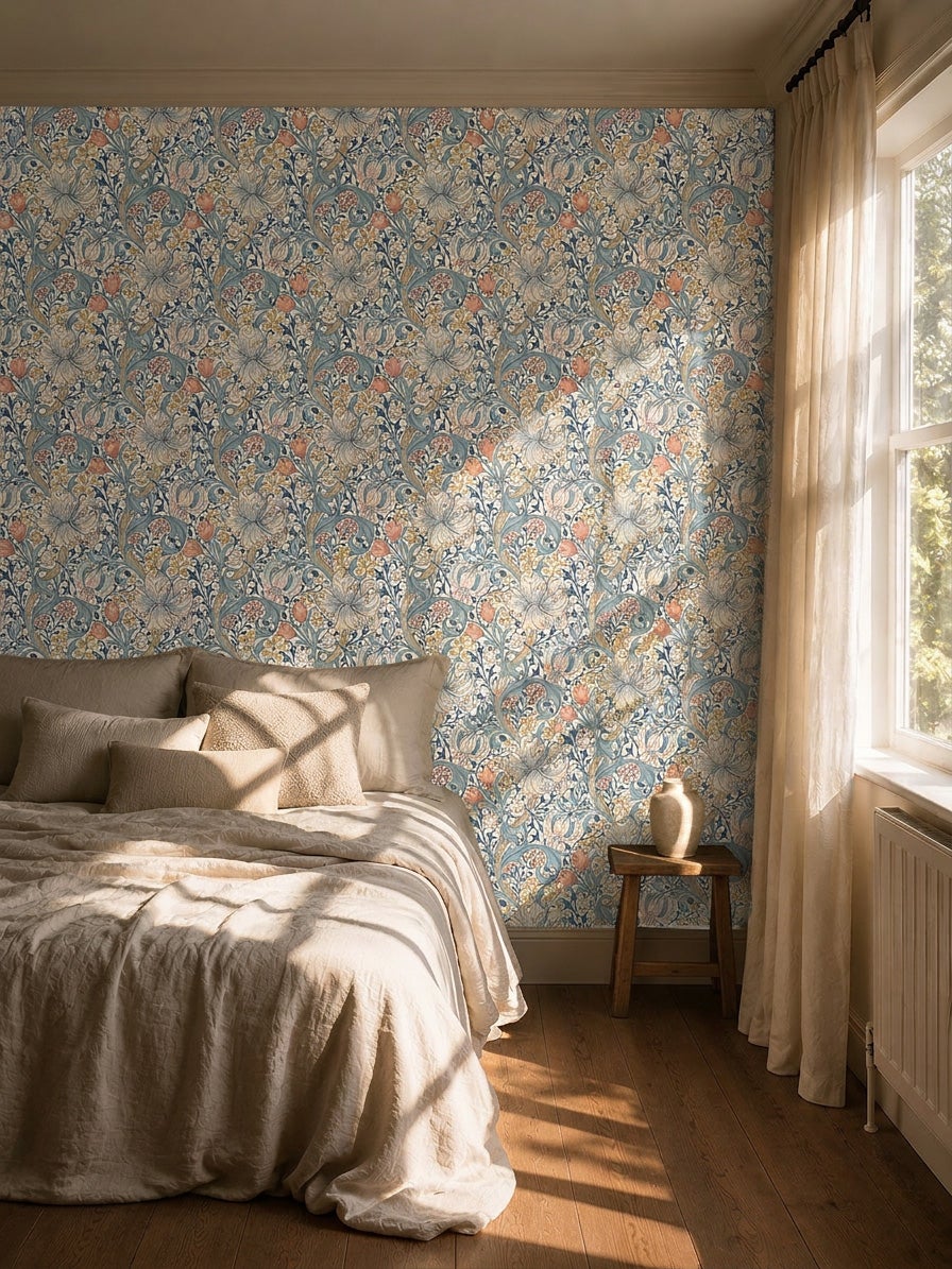 Morris & Co - Golden Lily Blue