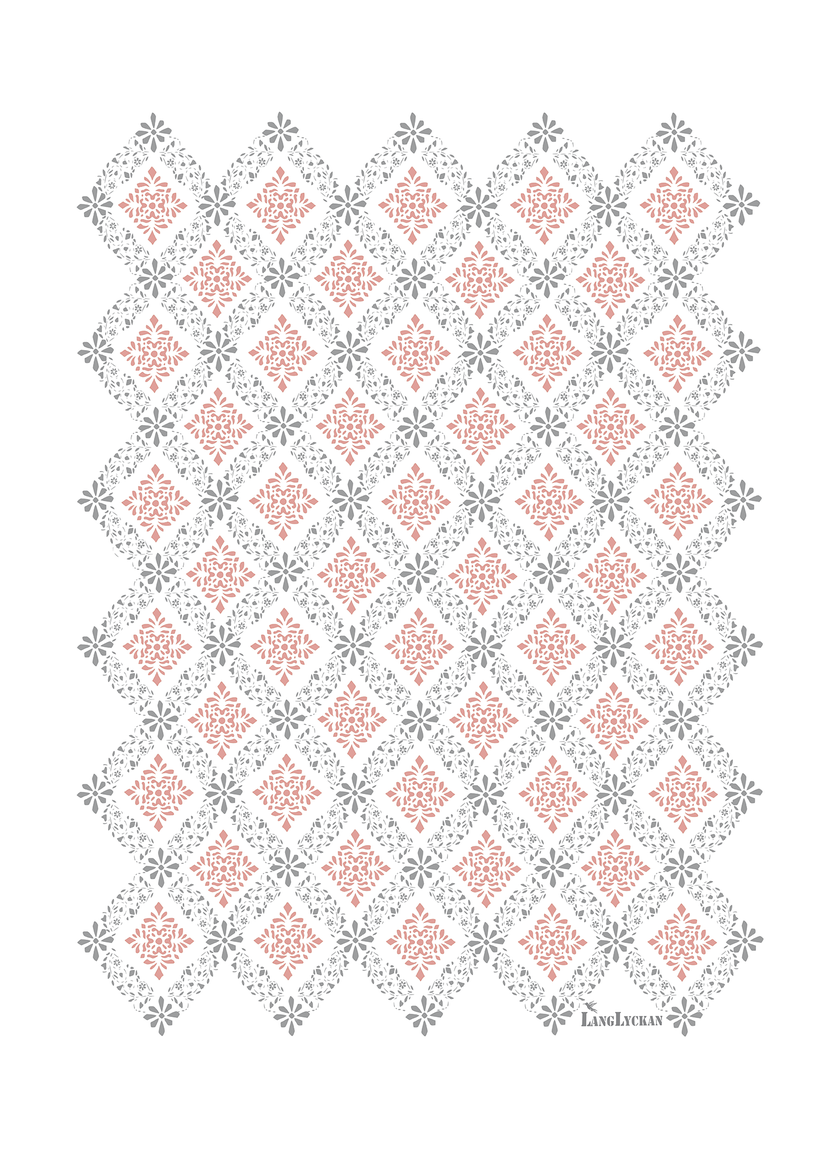 Kökshandduk Dellen Röd 47x70 cm