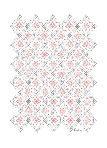 Kökshandduk Dellen Röd 47x70 cm