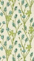 Monkshood Aqua/Peashoot Bedford Park Wallpapers