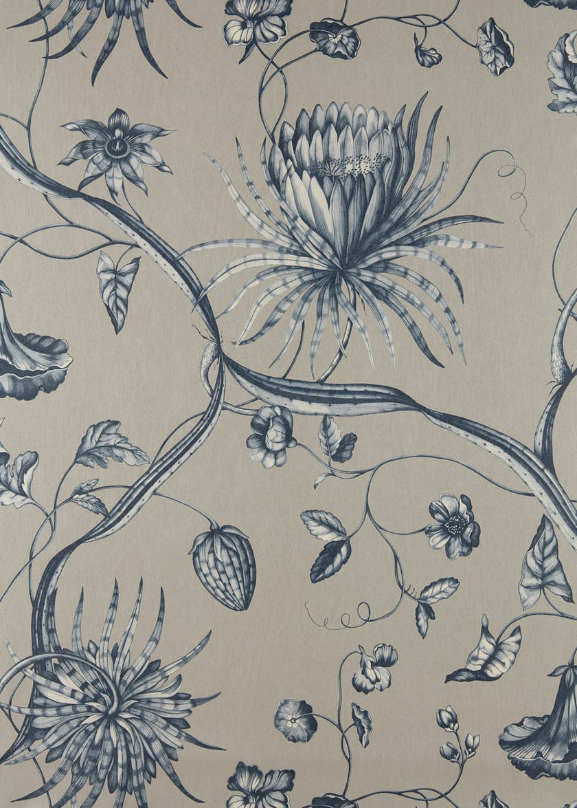 Zoffany - Phaedra Prussian Blue Cotswolds Manor Wallpaper