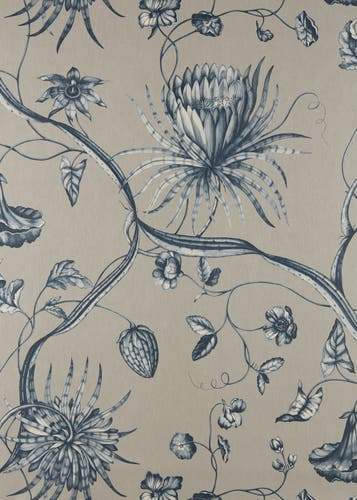 Zoffany - Phaedra Prussian Blue Cotswolds Manor Wallpaper