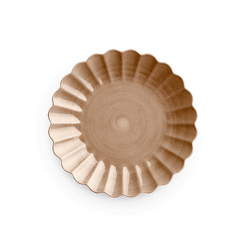 Oyster Tallrik 28 cm Cinnamon