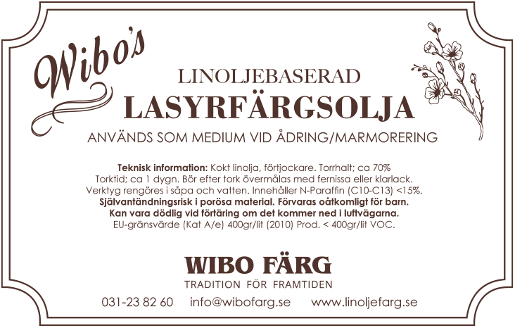 Lasyfärgsolja 1L