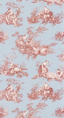 Casadeco Scene D'Été Rouge Grenat