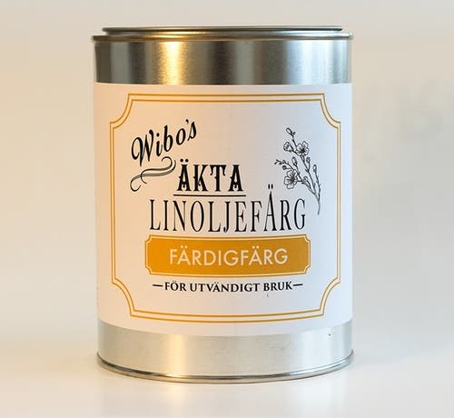 Linoljefärg Färdigfärg Utomhus 5 L Vit