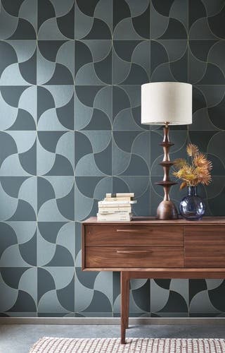 Casadeco - Virevolte Bleu Marine Alchimie Cad