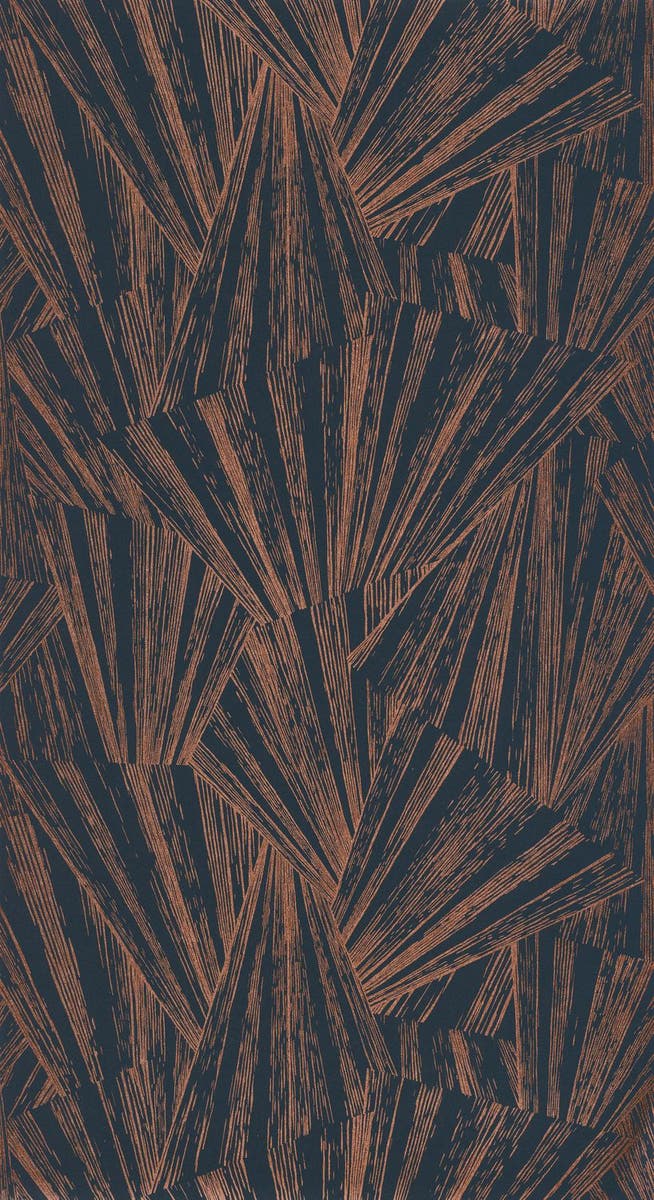 Casadeco - 1930 Eclat Foil Bleu/Cuiv 1930