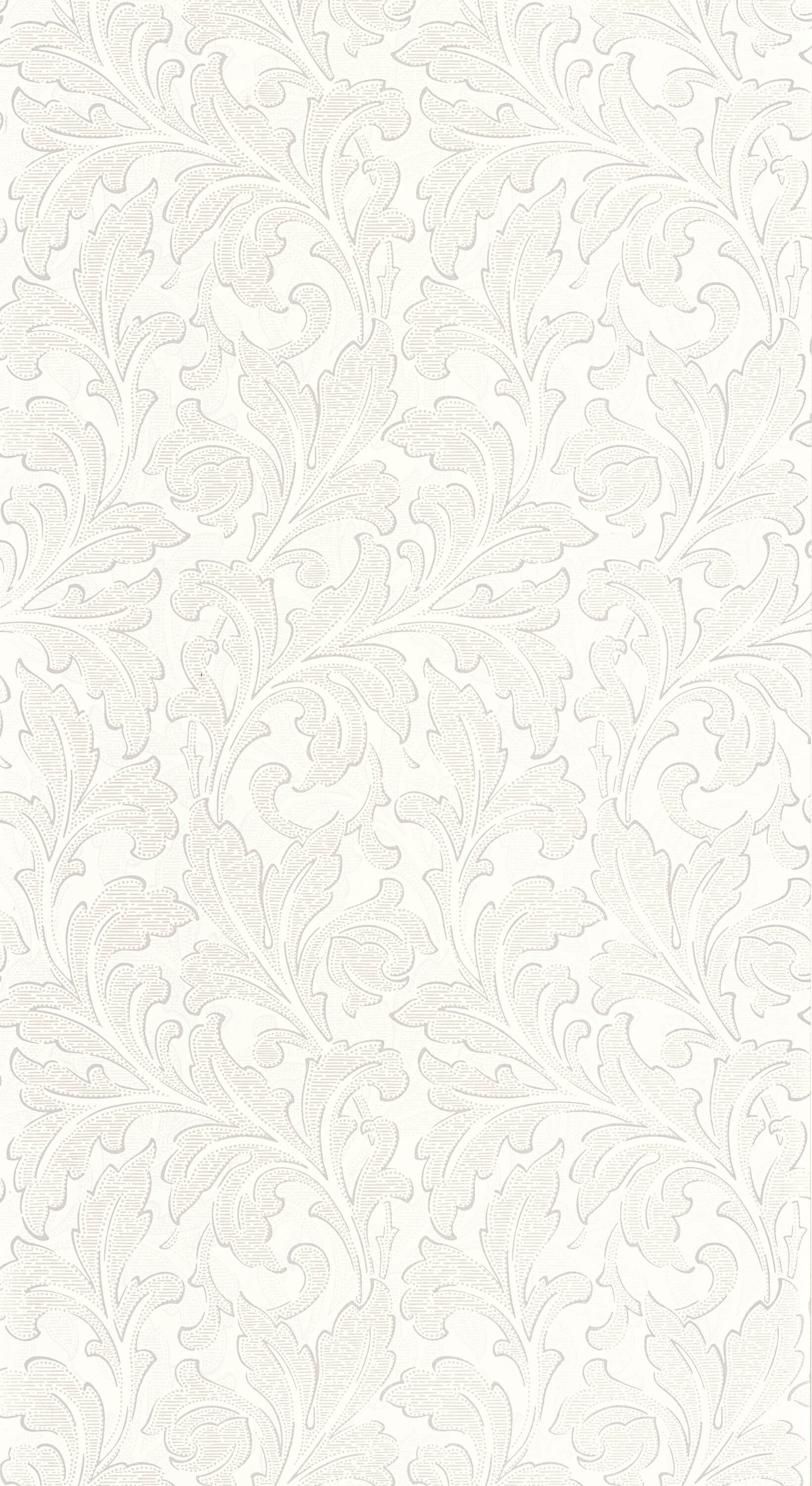 Casadeco - Acanthe Blanc Ceruse Arts & Crafts