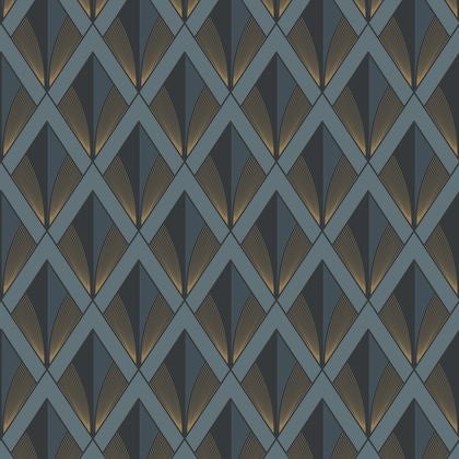 Casadeco - Chrysler Bleu Orage Twenties