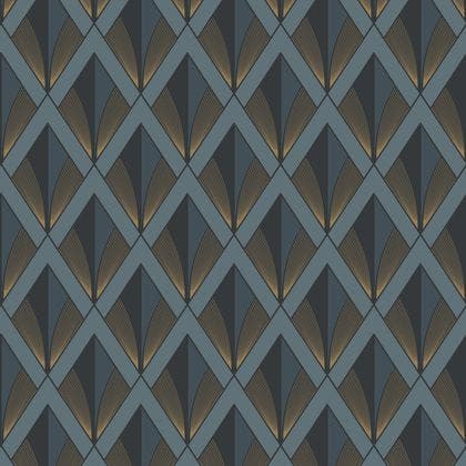 Casadeco - Chrysler Bleu Orage Twenties