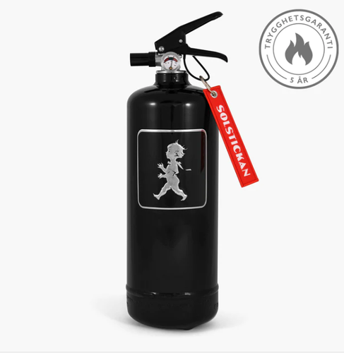 Brandsläckare 2 kg Svart/Silver