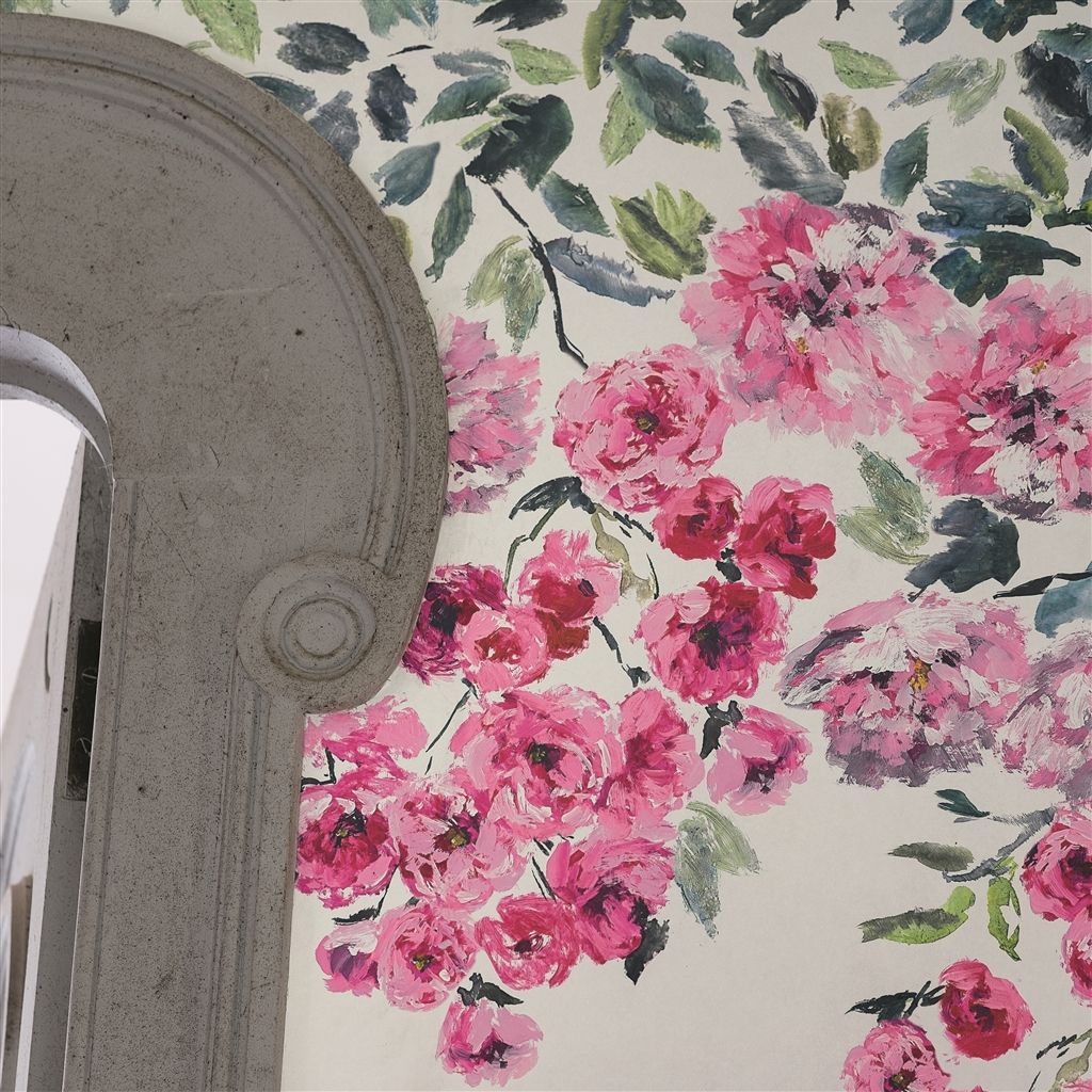 Designers Guild - Trailing Rose - Panel Shanghai Garden