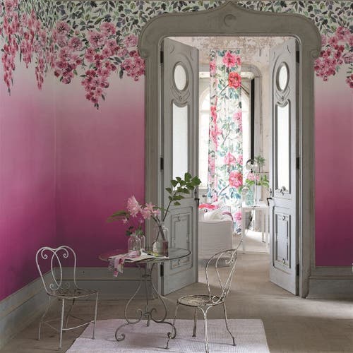 Designers Guild - Trailing Rose - Panel Shanghai Garden