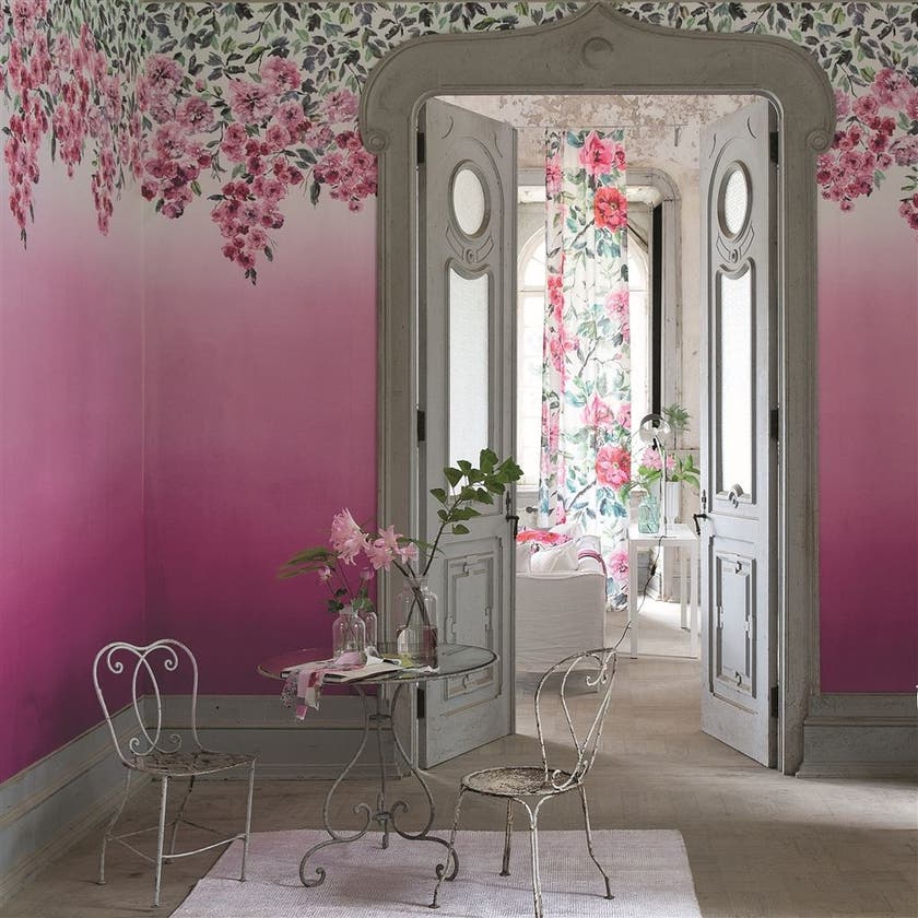 Designers Guild - Trailing Rose - Panel Shanghai Garden