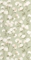 COTTON FLOWER VERT MOUSSE SOLIFLORE