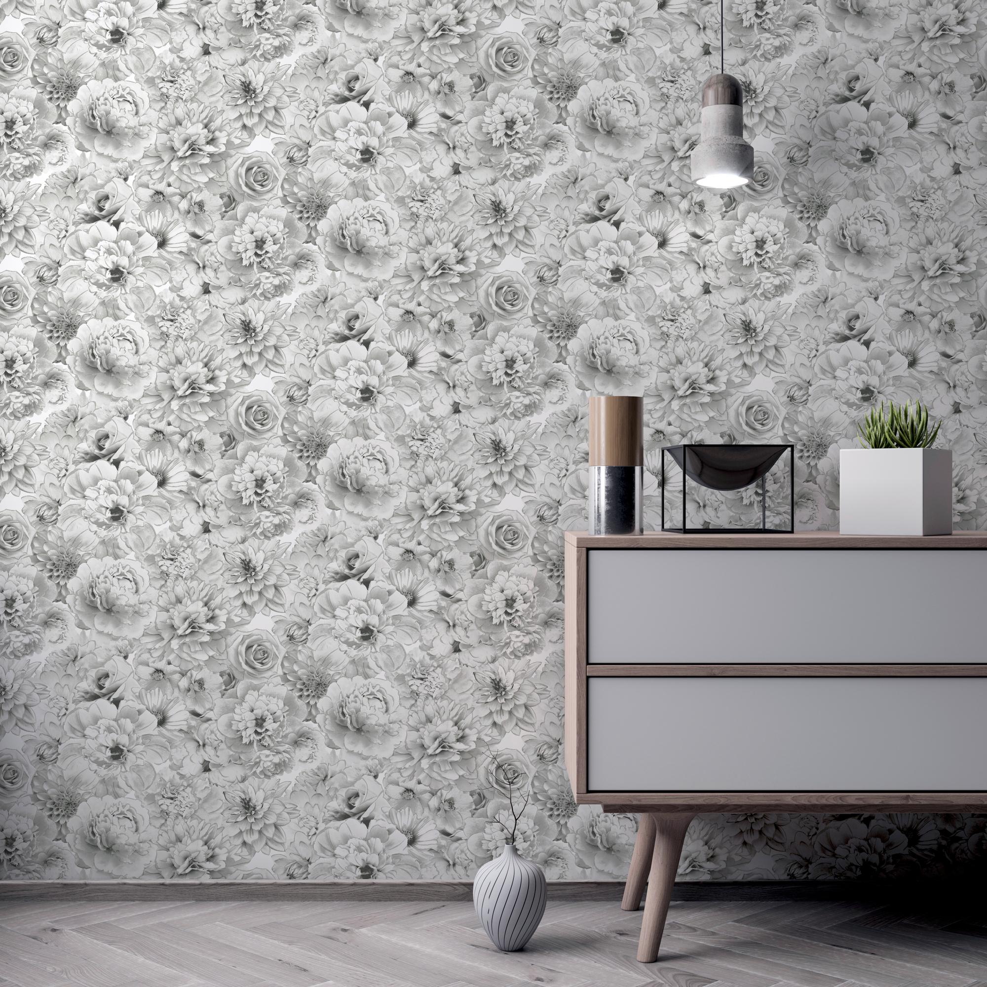 Glitter Bloom Silver