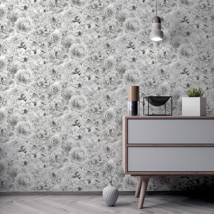 Glitter Bloom Silver