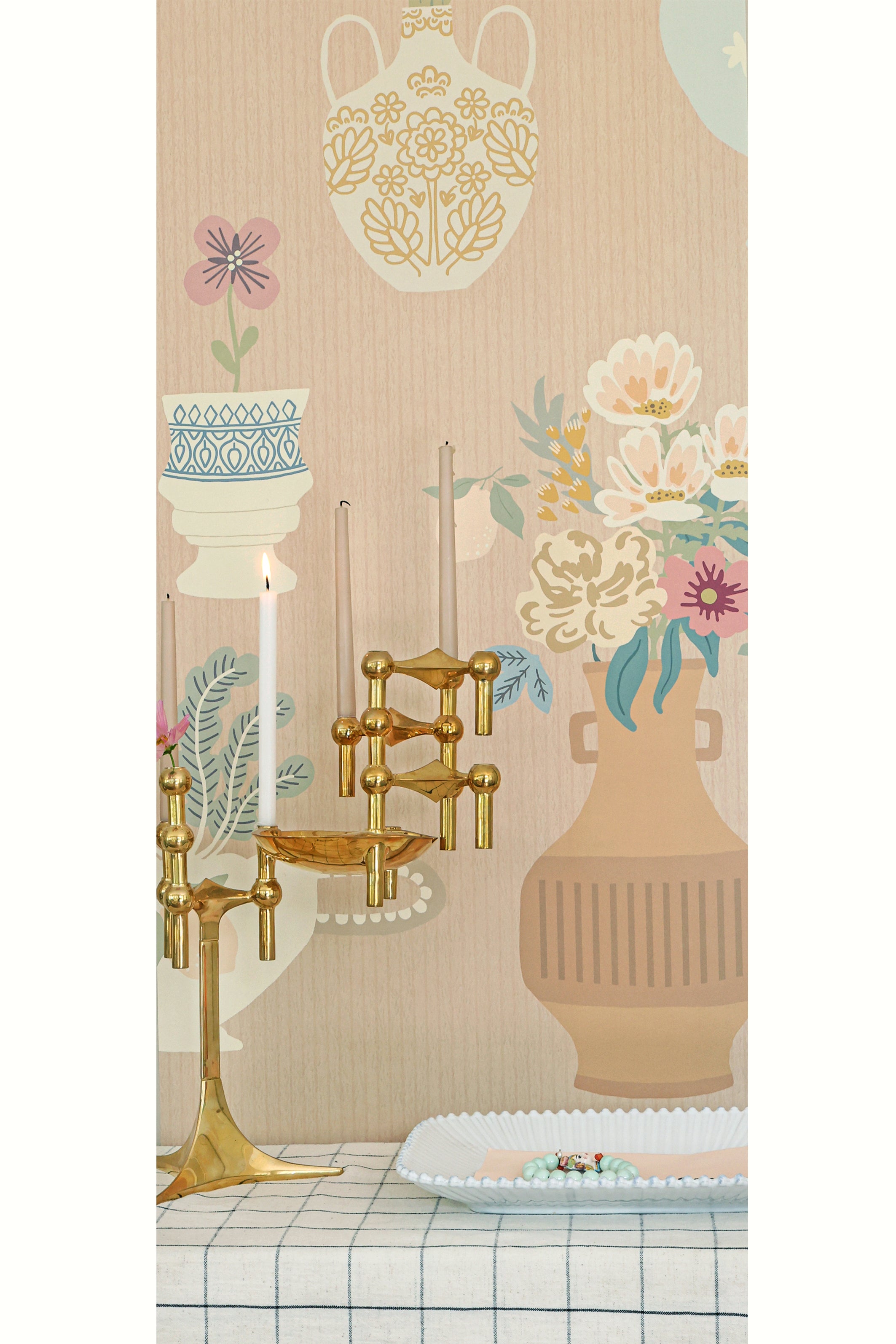 Majvillan - Floral Daiquiri XL Veil Merino Brown