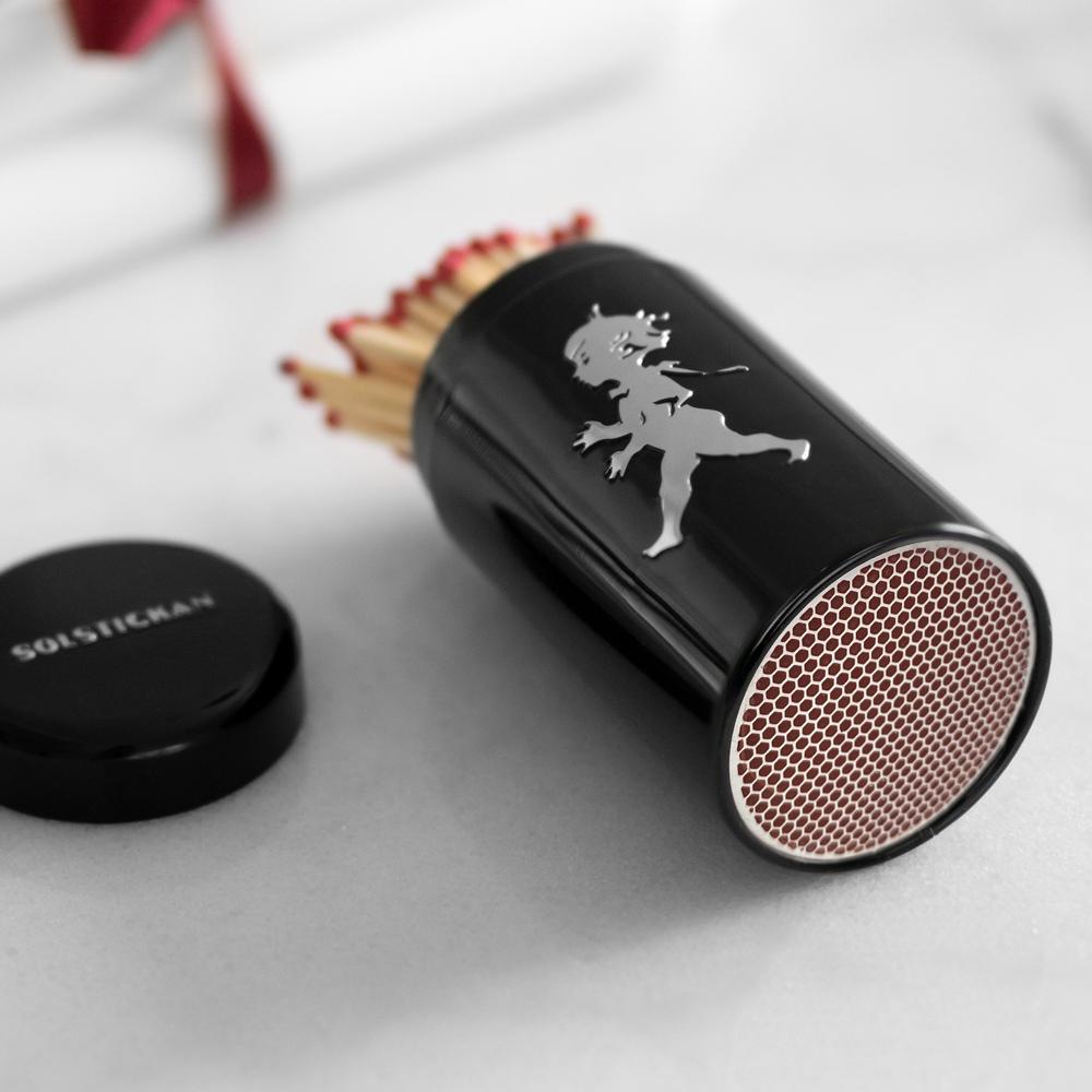 Rör tändstickor, Svart (ca 100 stickor)