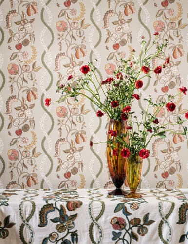 Sanderson - Kitchen Garden Olive & Russet