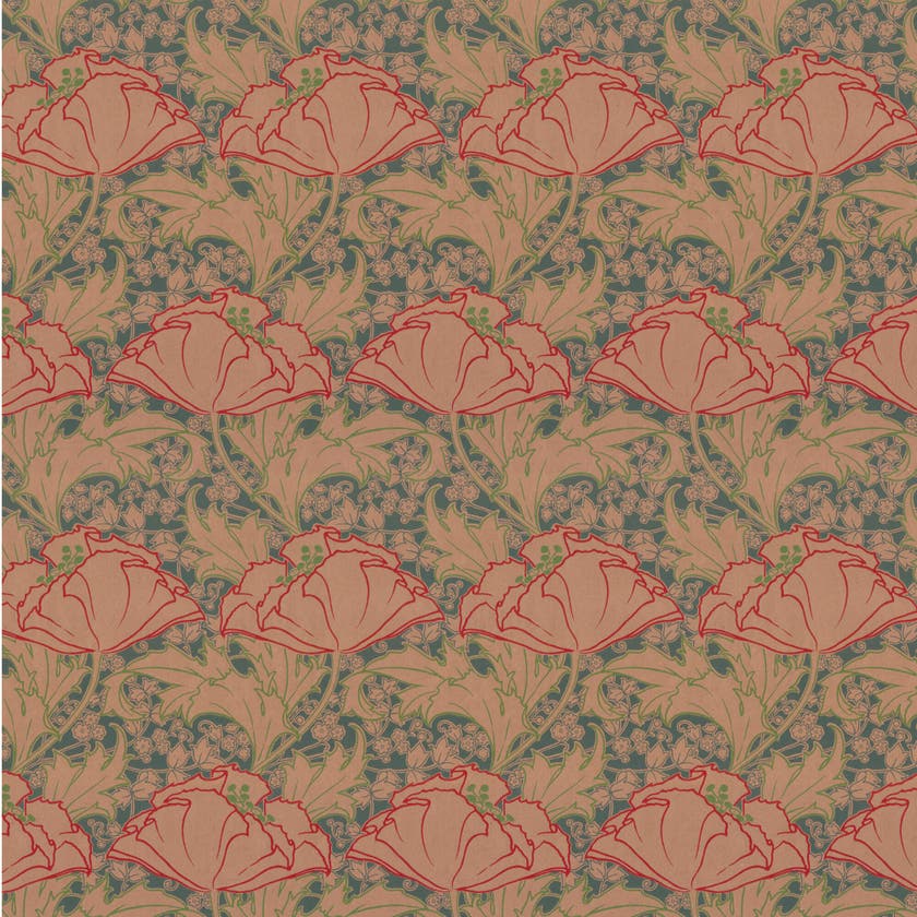 Lim & Handtryck - Berlin - Kvist/Röd x101-32