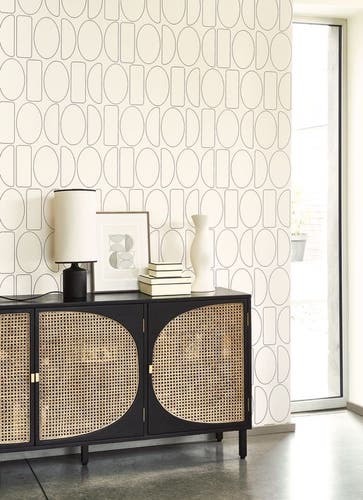 Casadeco - Legerete Beige / Noir Fus Alchimie Cad