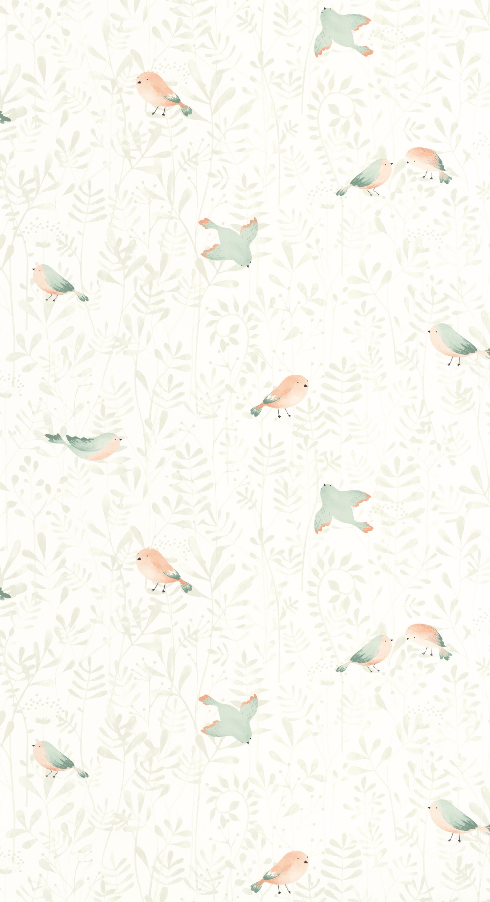 Casadeco - Flying Bird Vert Amande Once Upon A Time