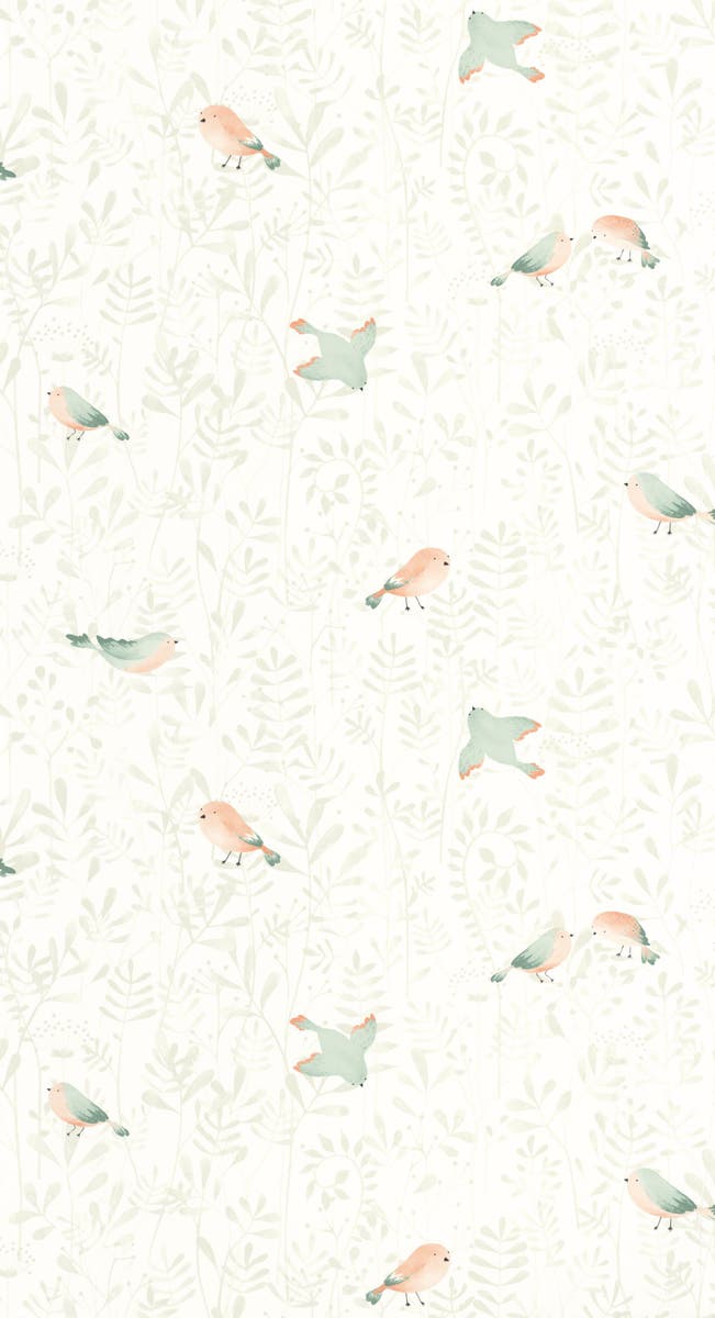 Casadeco - Flying Bird Vert Amande Once Upon A Time