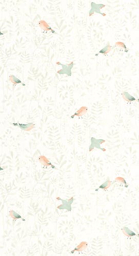 Casadeco - Flying Bird Vert Amande Once Upon A Time