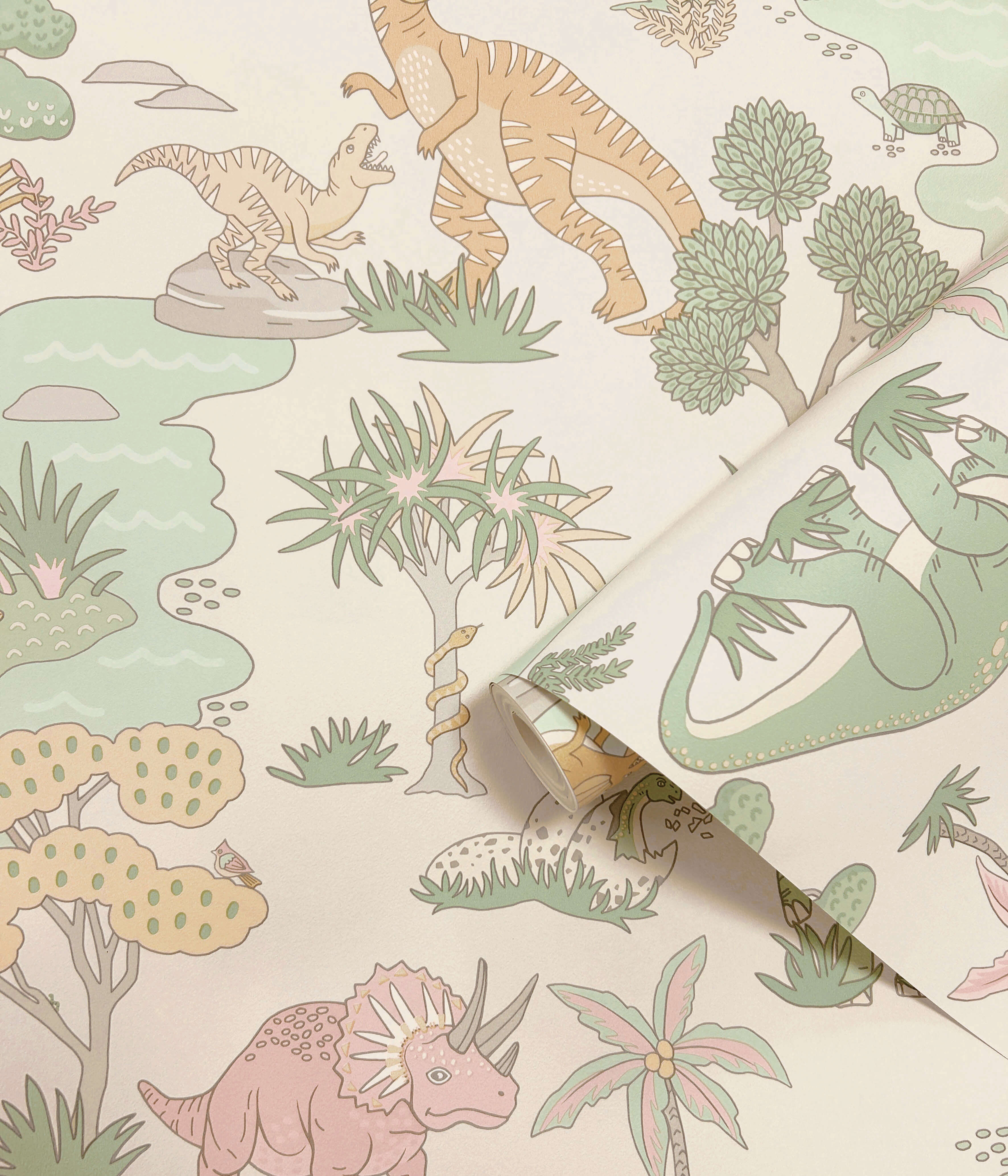 Intrade - Dino Zoo Pink/Sage