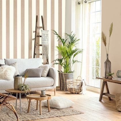 Caselio - Linen Lines Taupe Basics