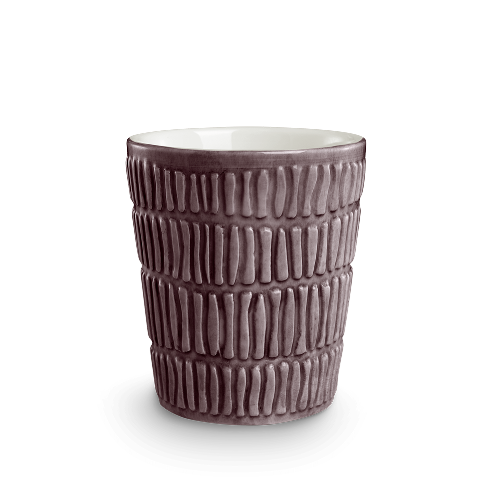 Stripes Mugg 30 cl Plommon