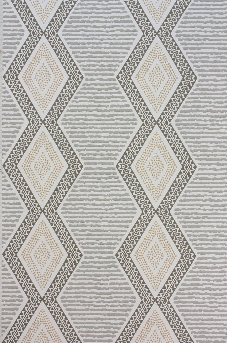 Nina Campbell - Belle Ile Grey/Gold