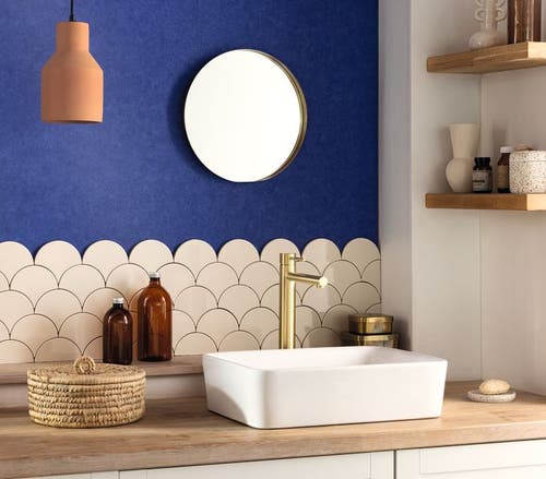 Caselio - Uni Mat Bleu Porcelaine Ceramique