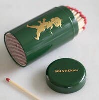 Rör tändstickor, Grön/Guld (ca 100 stickor)