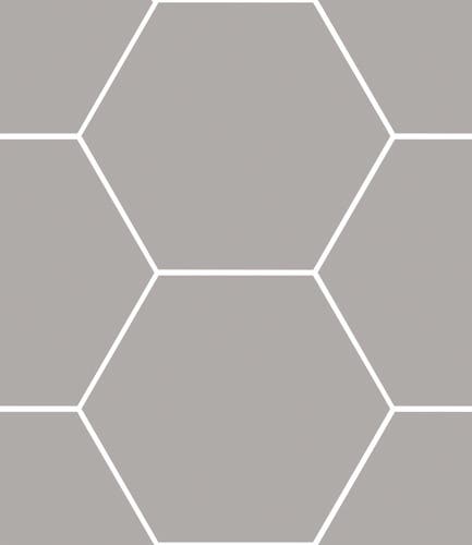Haze Grå matt hexagon 15x17