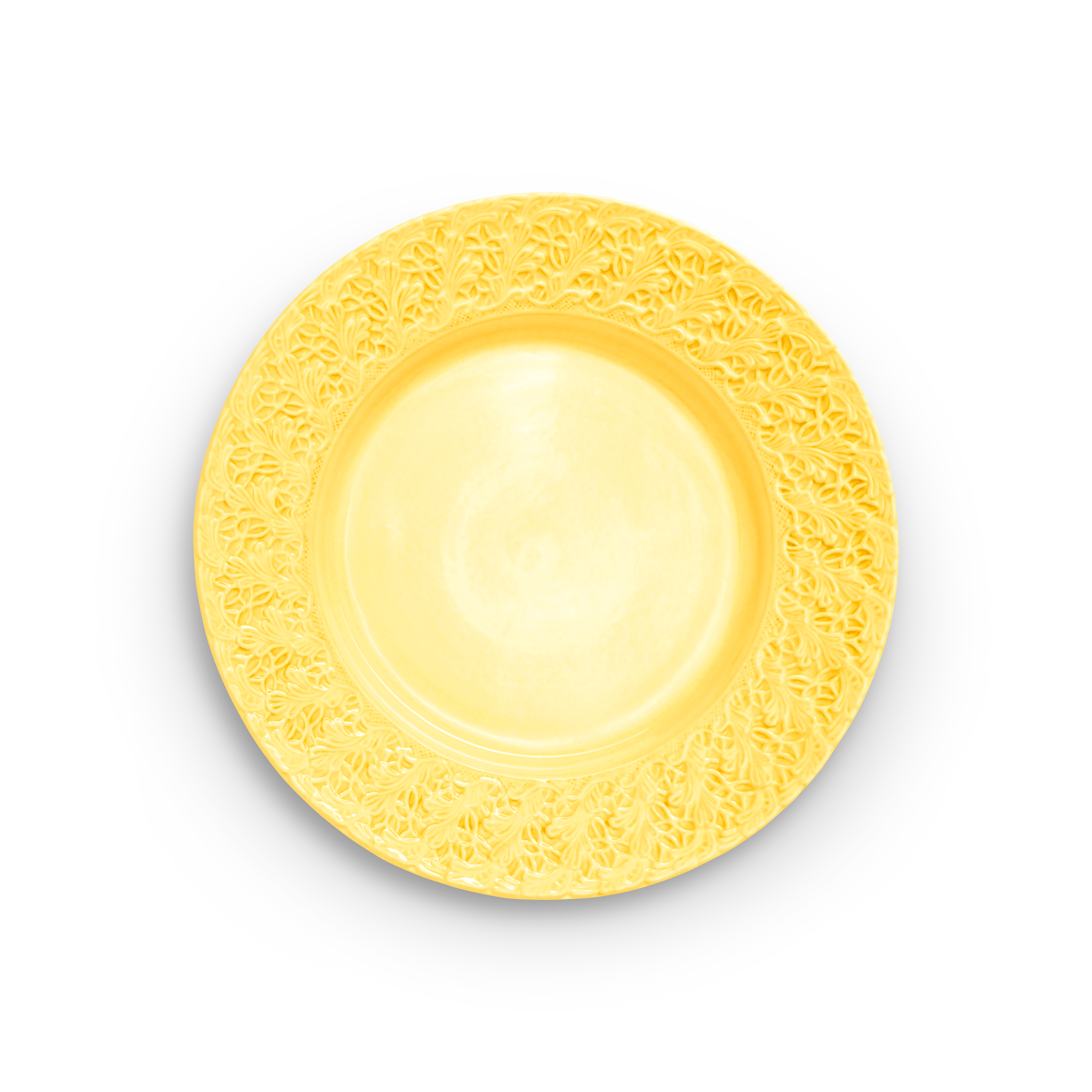 Lace Tallrik 32 cm Gul