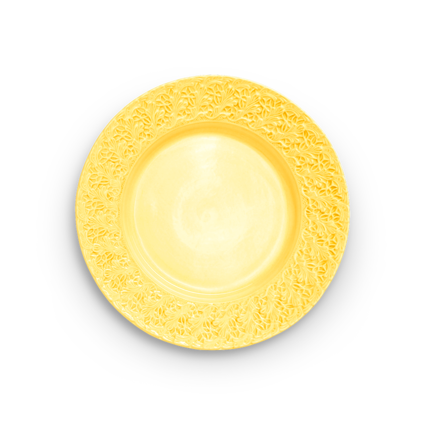 Lace Tallrik 32 cm Gul
