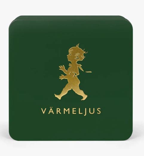 Värmeljuslåda Grön/Guld