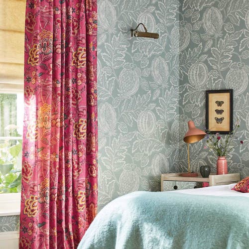 Sanderson - Cantaloupe English Grey Caspian Wallpapers